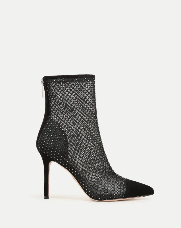 Lisa Rhinestone Mesh Bootie sold by Veronica Beard