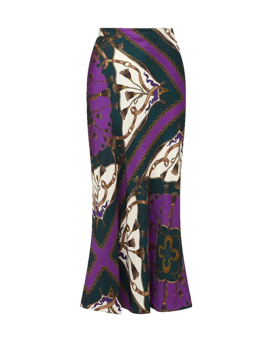 Clover Stretch-Silk Skirt sold by Veronica Beard product image thumbnail 5