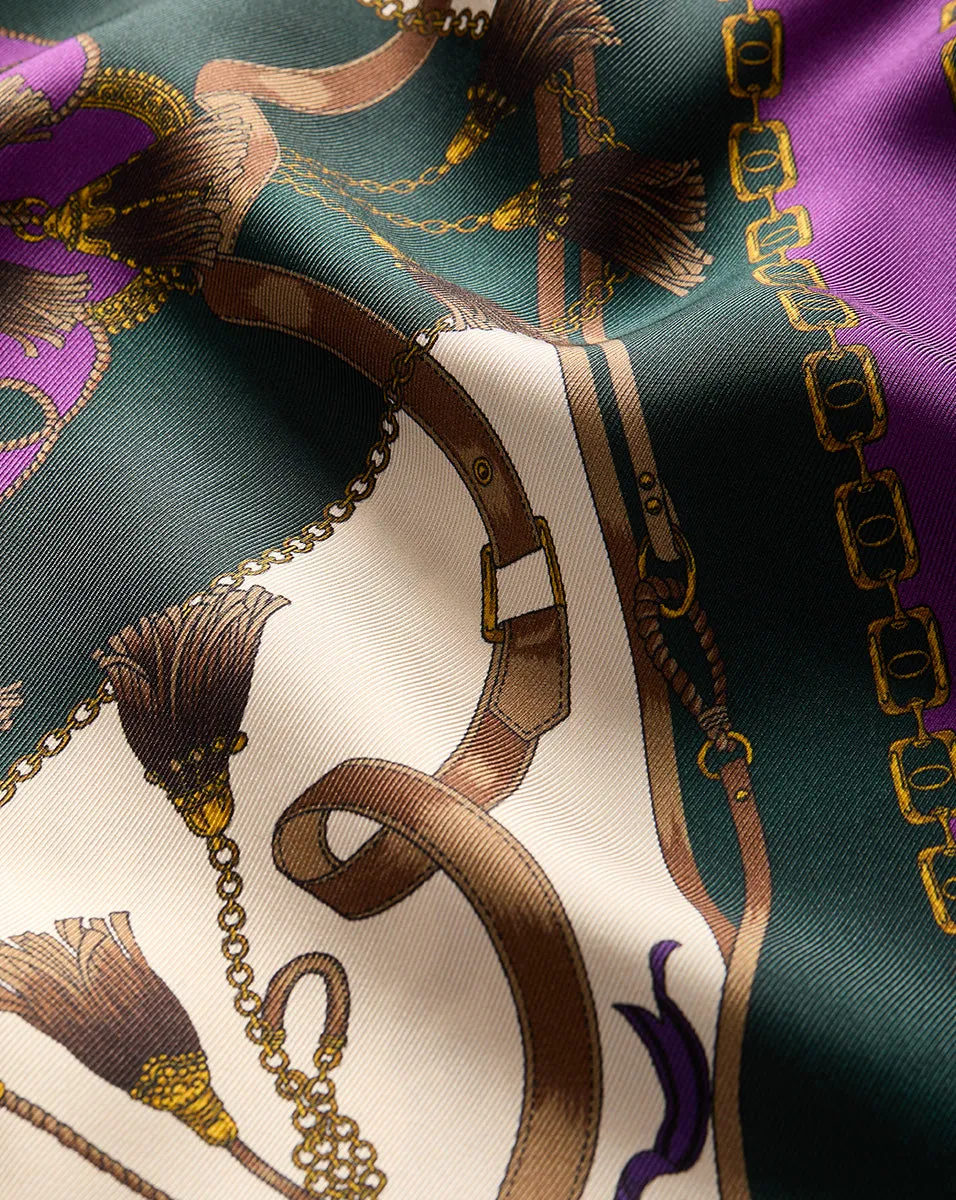 Clover Stretch-Silk Skirt sold by Veronica Beard product image thumbnail 3