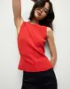 Sid Crew-Neck Knit Tank Top sold by Veronica Beard