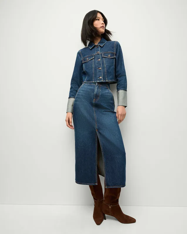 Patricia Denim Skirt sold by Veronica Beard