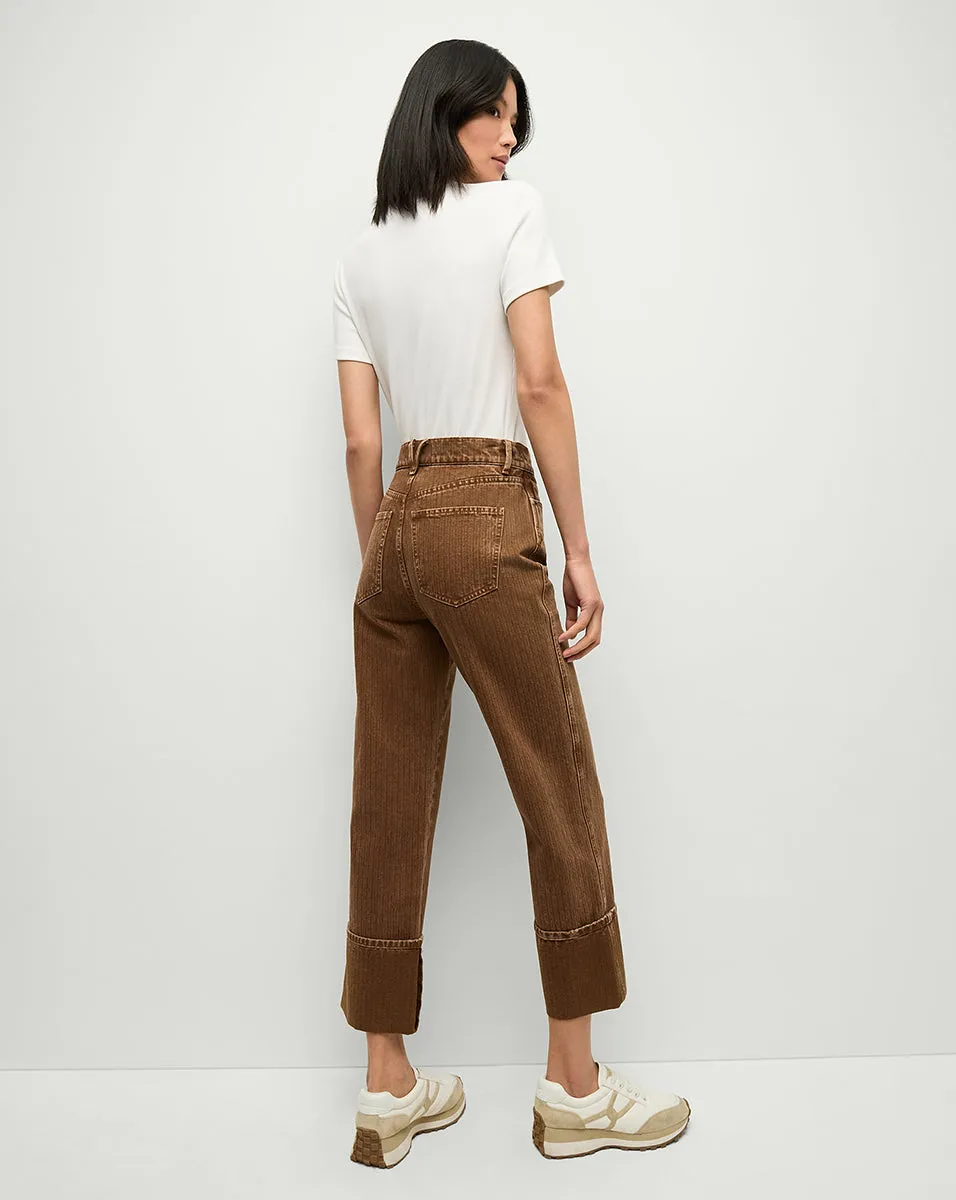 Dylan Twill Straight-Leg Pant sold by Veronica Beard product image thumbnail 5
