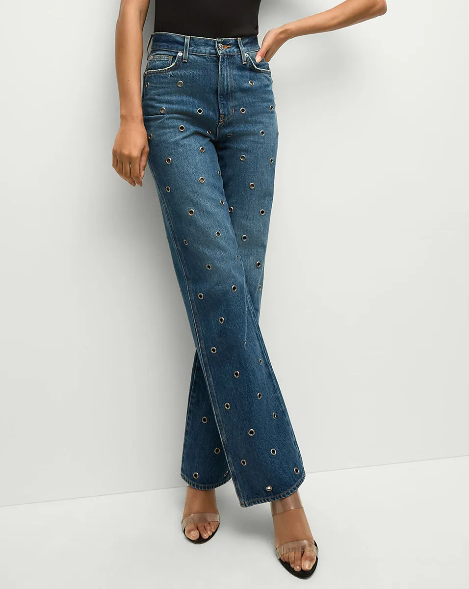 Dylan Grommet Straight-Leg Jean sold by Veronica Beard product image thumbnail 2