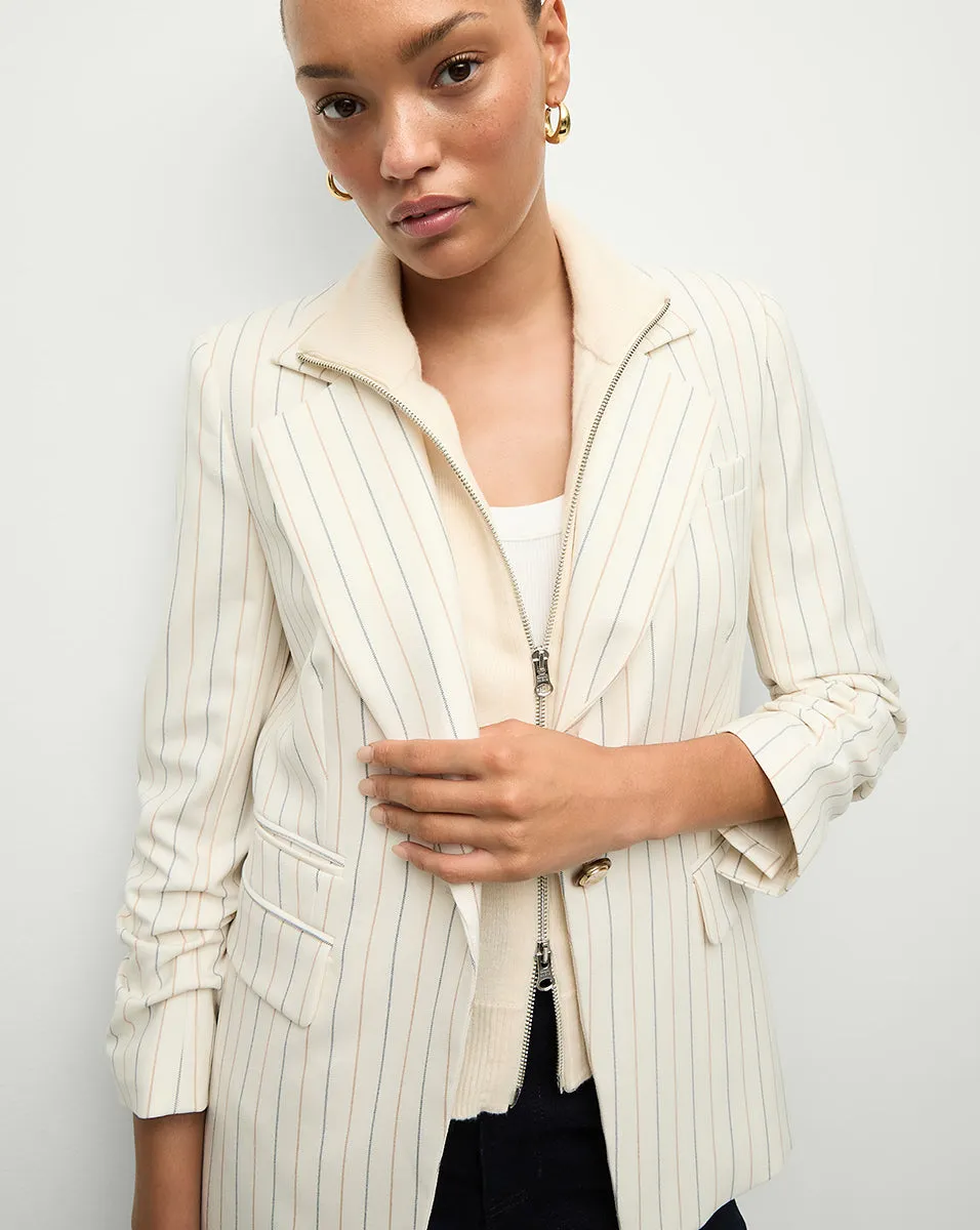 Battista Pinstriped Dickey Jacket sold by Veronica Beard product image thumbnail 5