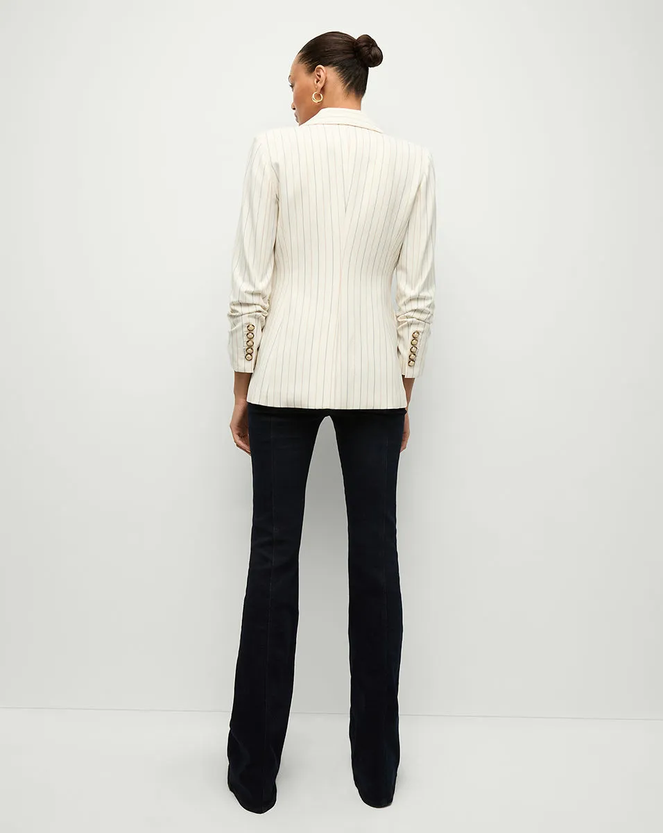 Battista Pinstriped Dickey Jacket sold by Veronica Beard product image thumbnail 4