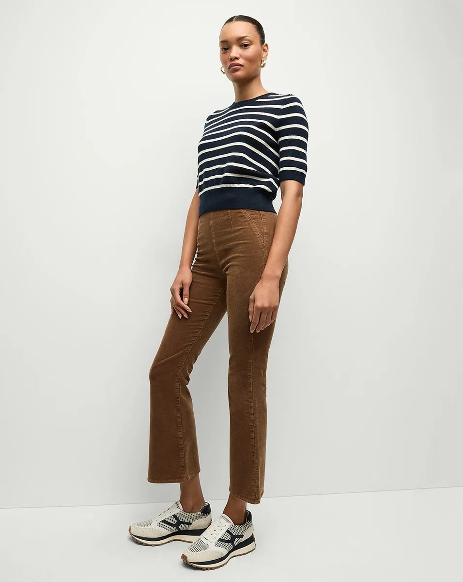 Carson Corduroy Off-Duty Kick-Flare Pant sold by Veronica Beard product image thumbnail 3