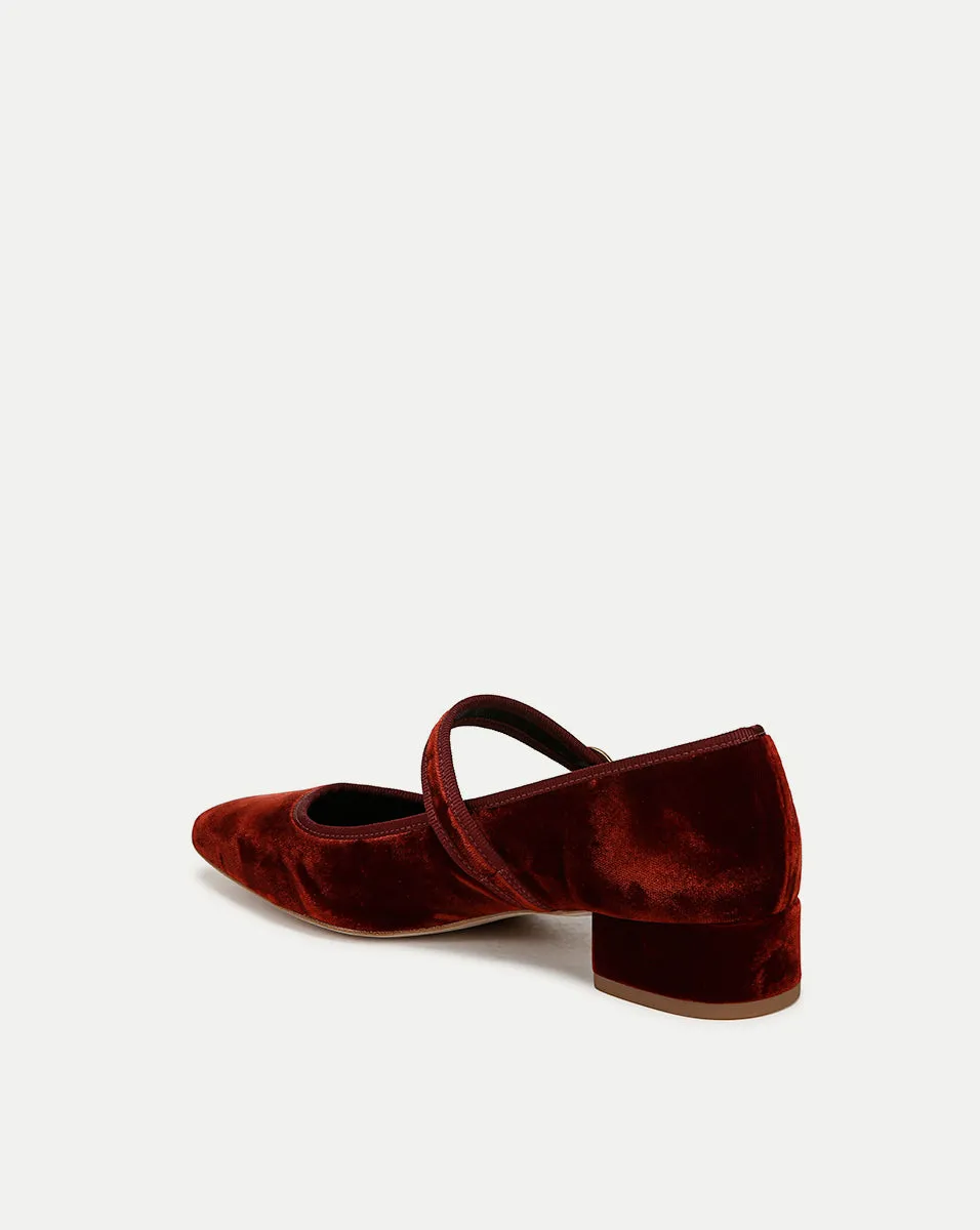 Cade Velvet Mary Jane Ballet Pump sold by Veronica Beard product image thumbnail 4