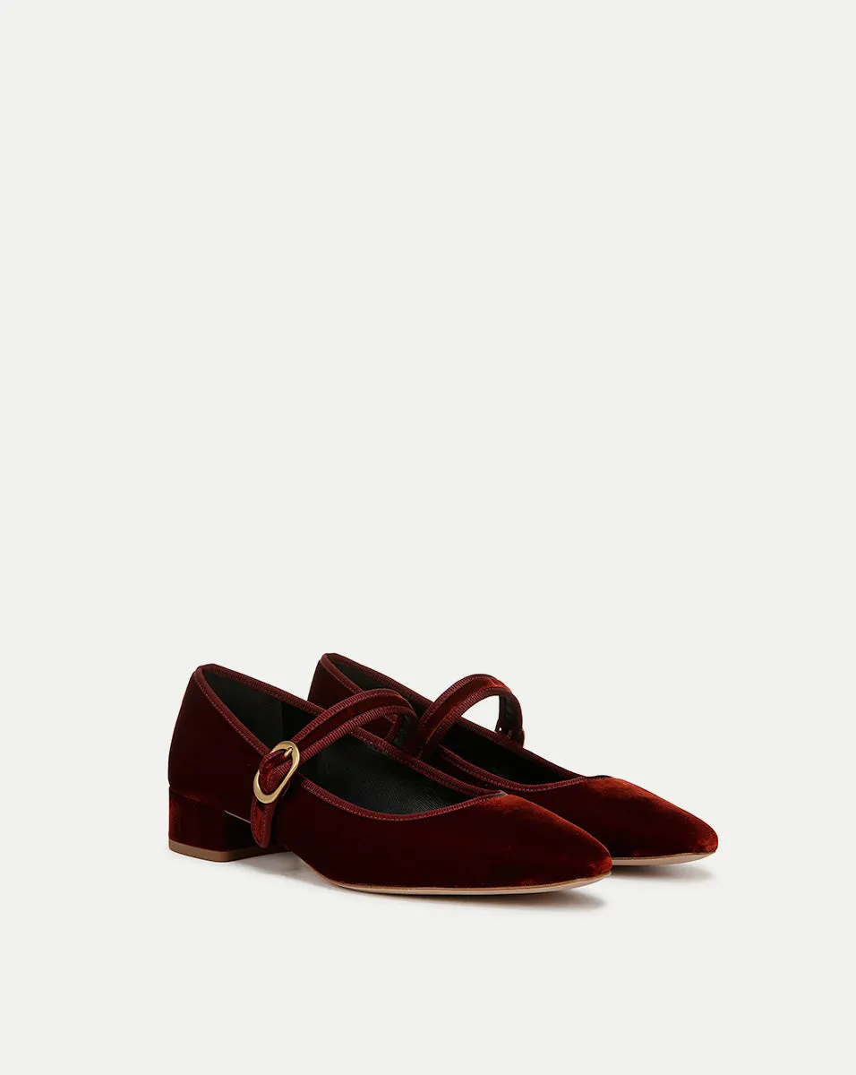 Cade Velvet Mary Jane Ballet Pump sold by Veronica Beard product image thumbnail 2