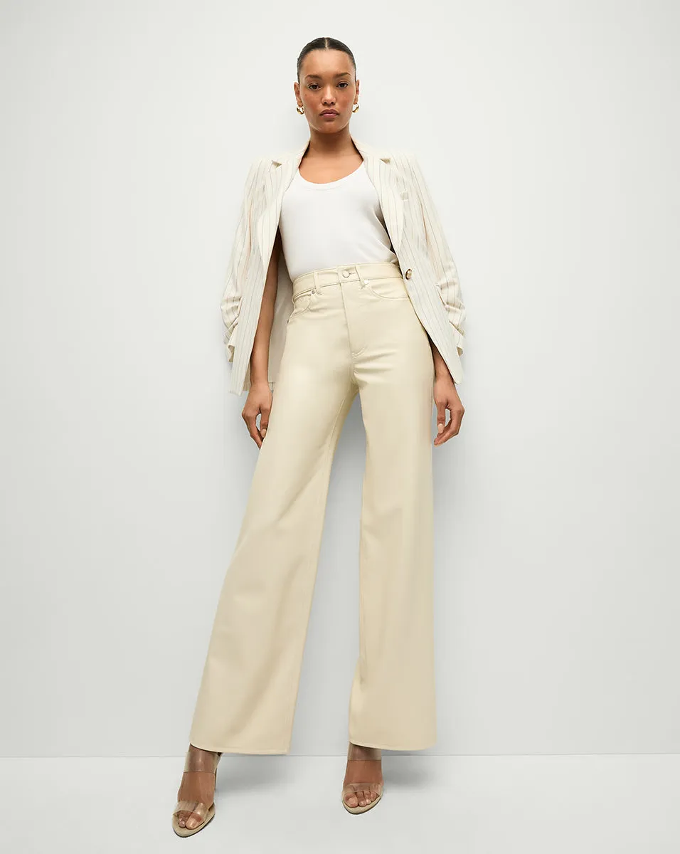 Taylor Vegan Leather Wide-Leg Pant sold by Veronica Beard product image thumbnail 4
