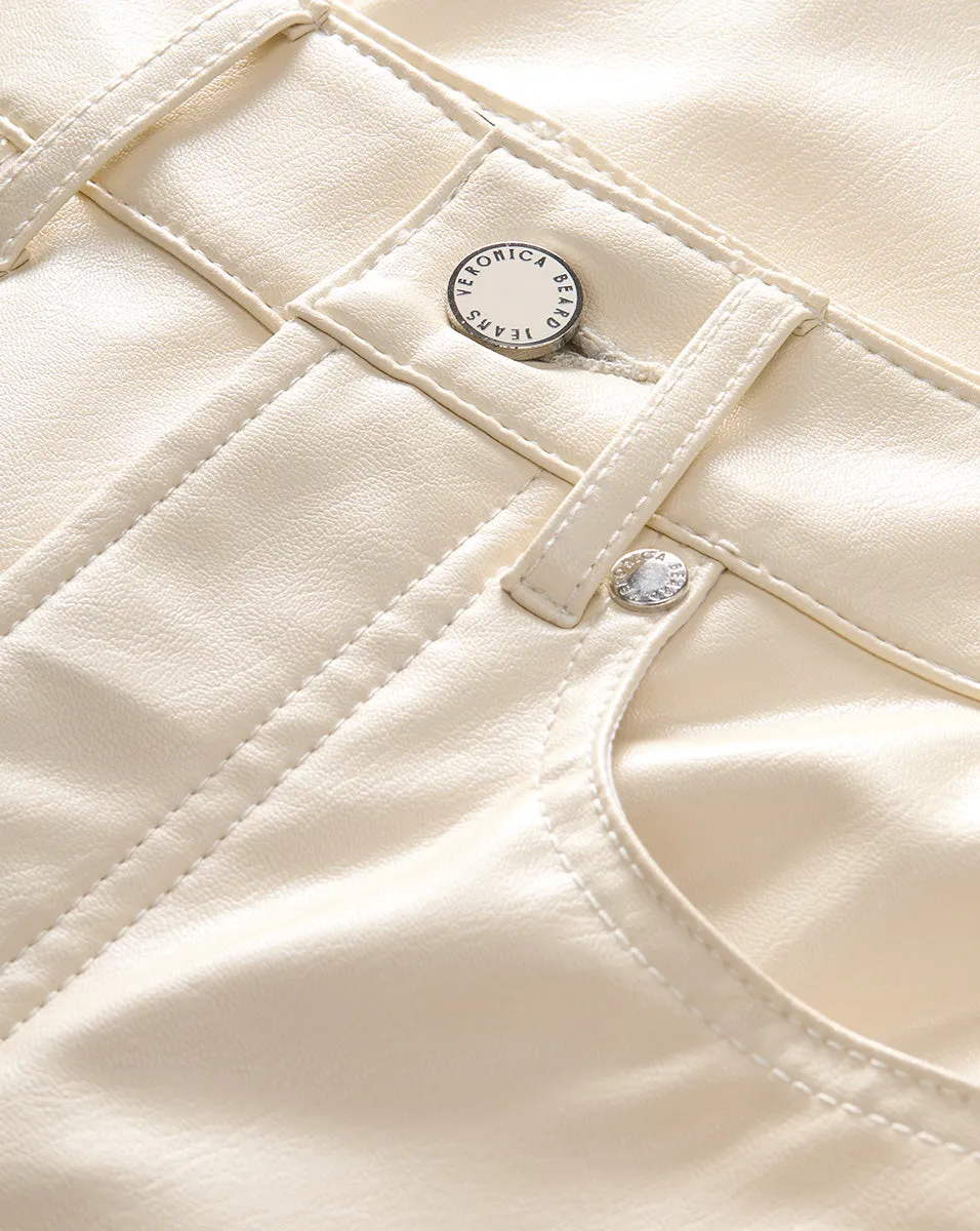 Taylor Vegan Leather Wide-Leg Pant sold by Veronica Beard product image thumbnail 5