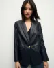 Vega Leather Dickey Jacket sold by Veronica Beard