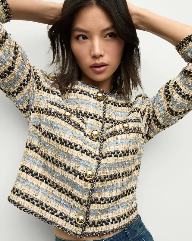 Sumira Metallic Tweed Jacket sold by Veronica Beard