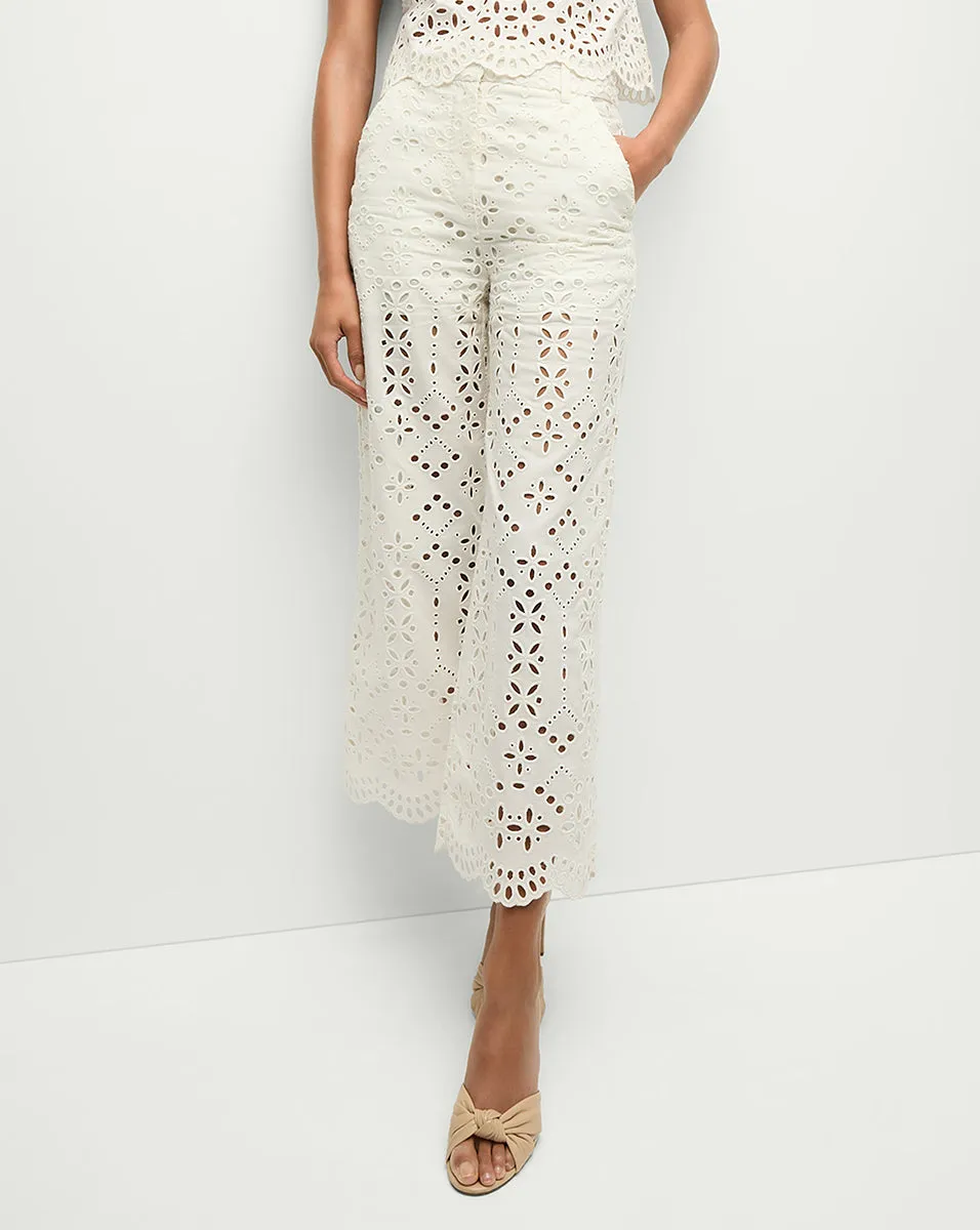 Kemper Cotton Eyelet Pant sold by Veronica Beard product image thumbnail 2