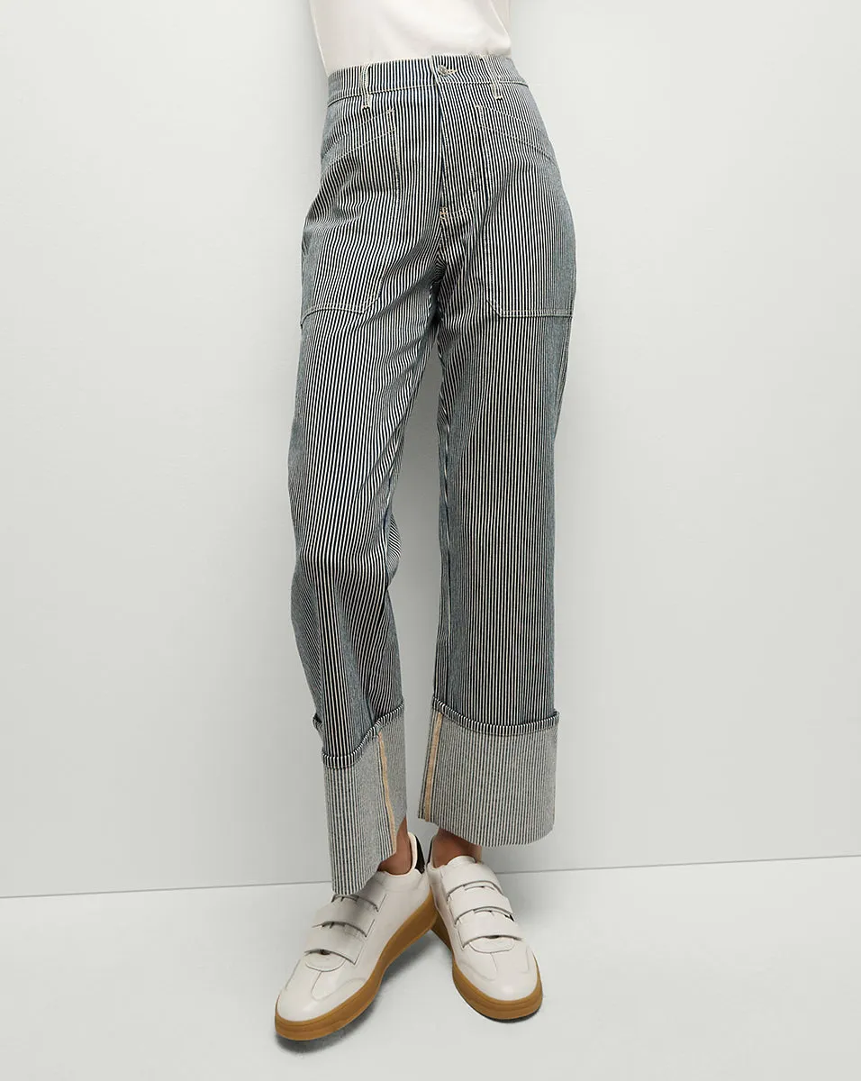 Dylan Striped Cargo Straight-Leg Jean sold by Veronica Beard product image thumbnail 2