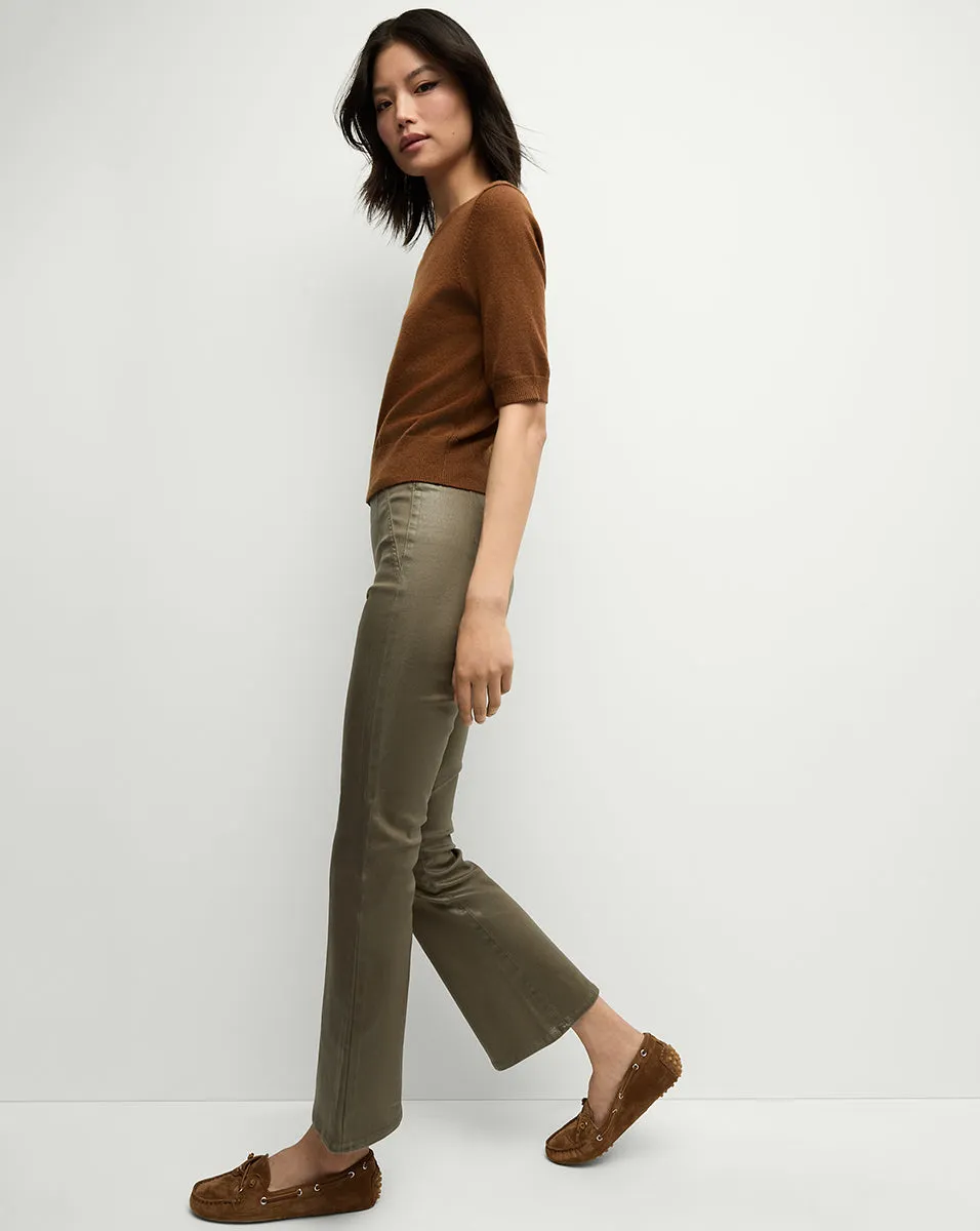 Carson Coated Off-Duty Kick-Flare Jean sold by Veronica Beard product image thumbnail 3