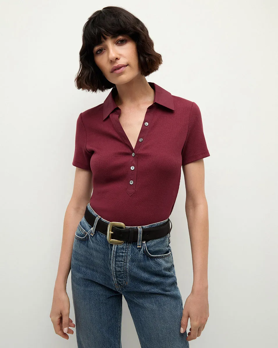 Kearney Button-Down Tee sold by Veronica Beard
