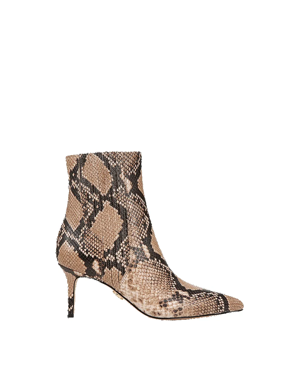 Lisa Snakeskin-Embossed Mid-Heel Bootie sold by Veronica Beard product image thumbnail 5