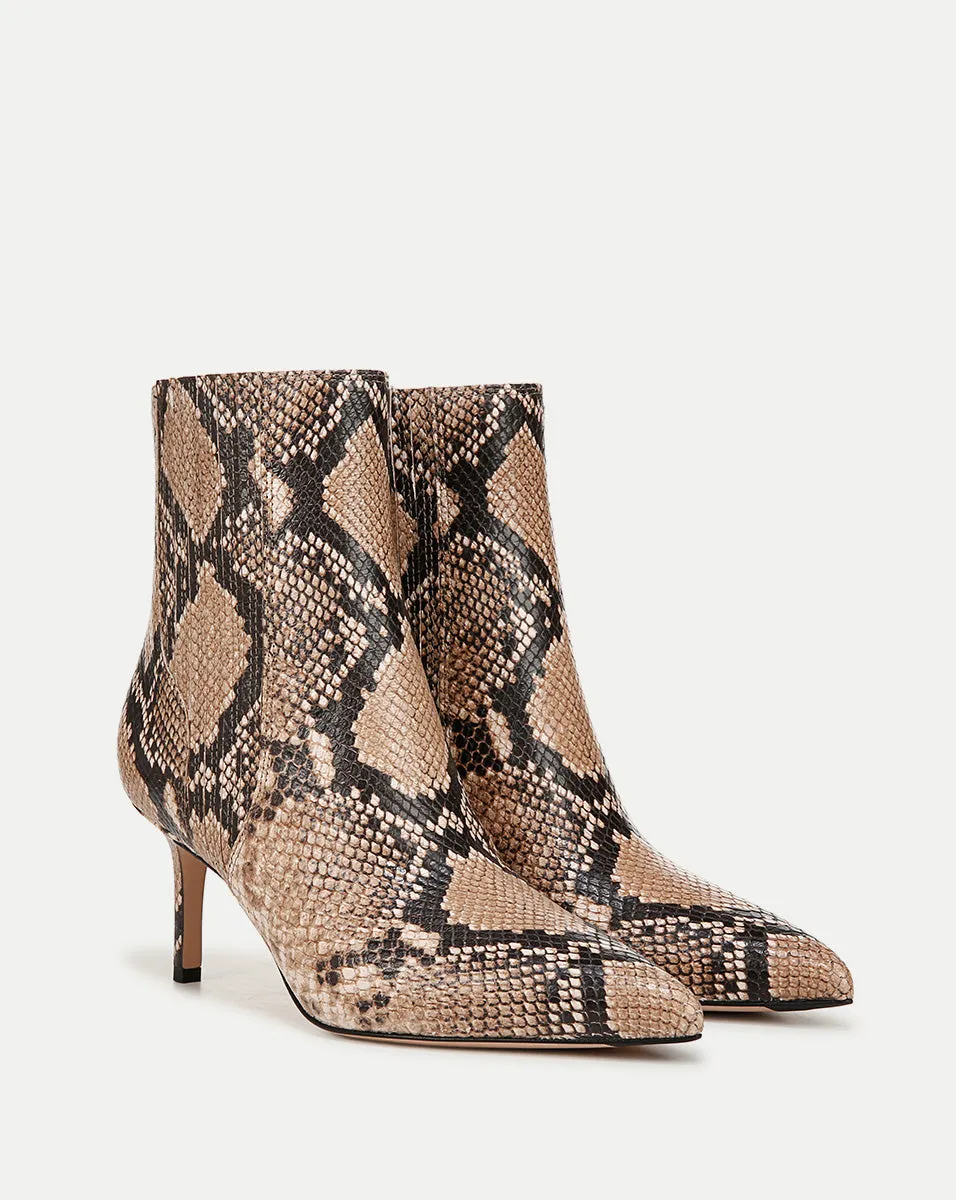 Lisa Snakeskin-Embossed Mid-Heel Bootie sold by Veronica Beard product image thumbnail 2
