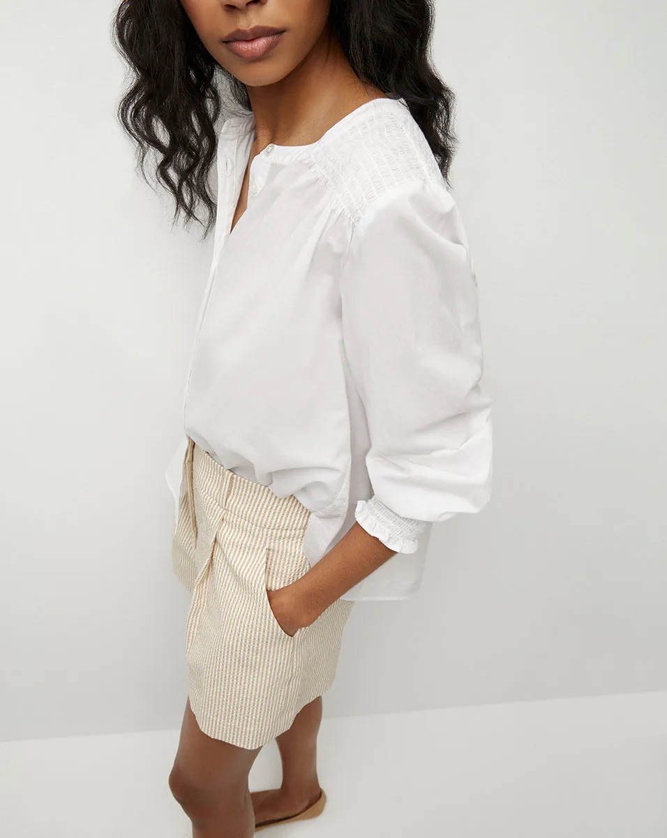 Constanza Button-Down Top sold by Veronica Beard