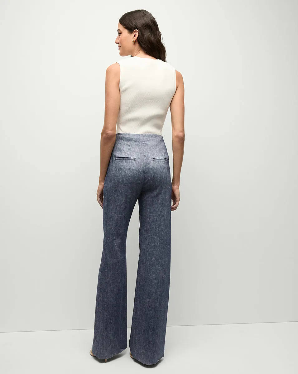 Jude Linen Wide-Leg Pant sold by Veronica Beard product image thumbnail 3