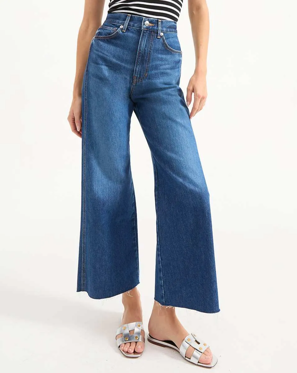 Taylor Cropped Wide-Leg Jean sold by Veronica Beard product image thumbnail 2