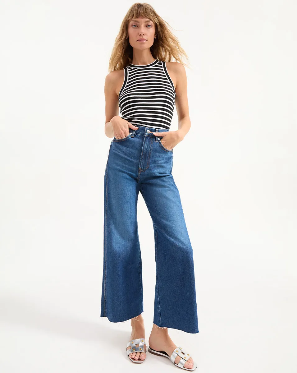 Taylor Cropped Wide-Leg Jean sold by Veronica Beard
