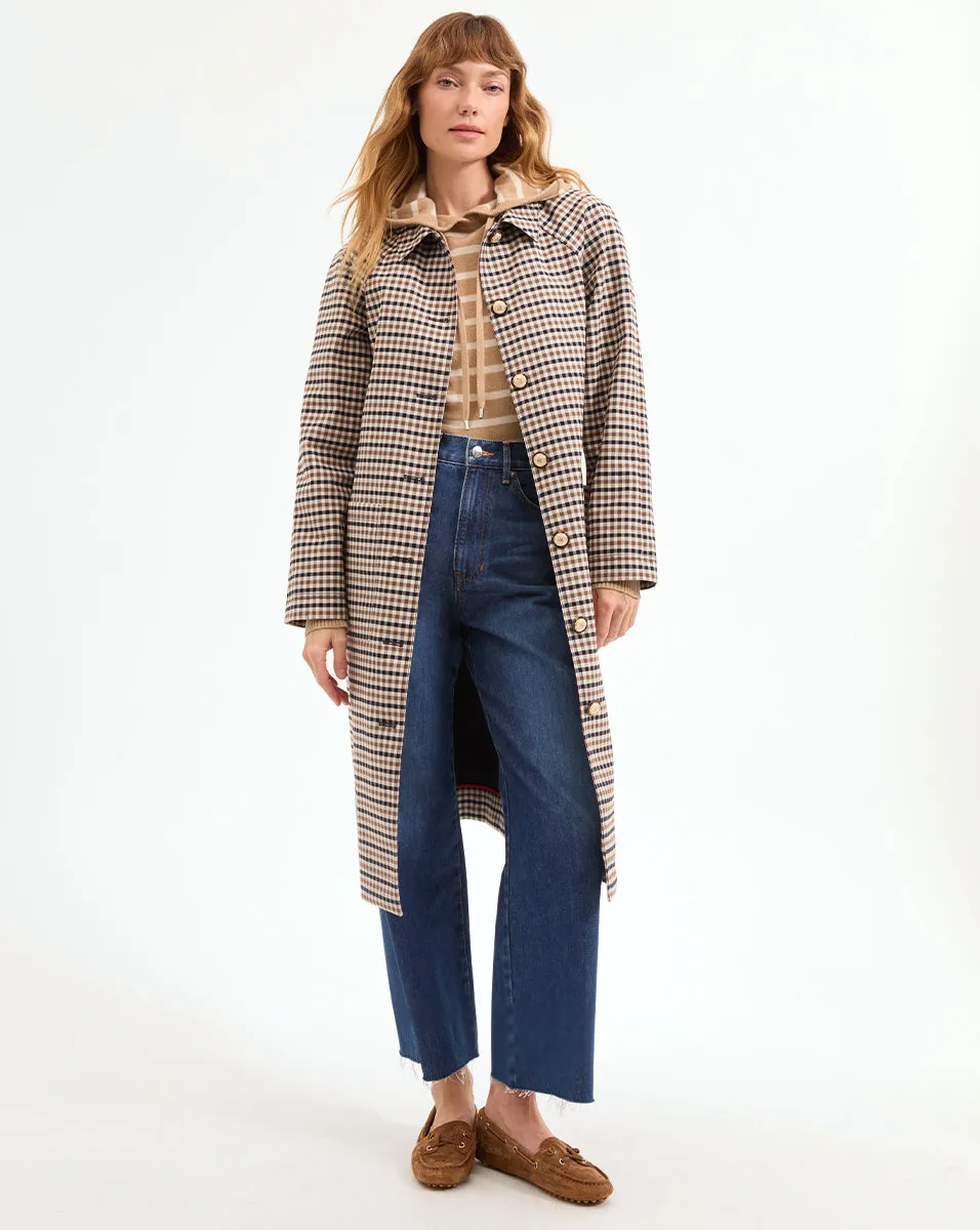 Quinton Plaid Coat sold by Veronica Beard