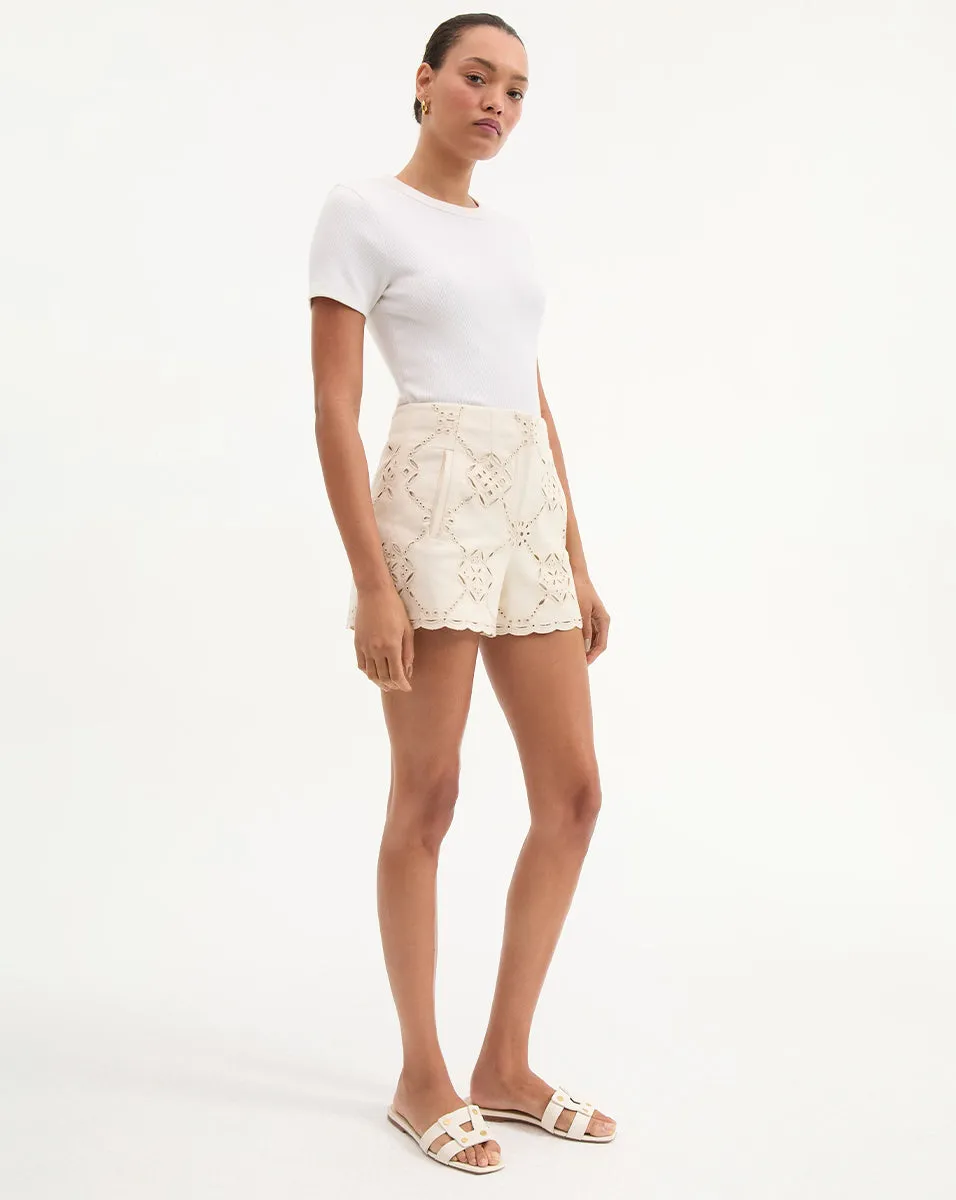 Jazmin Eyelet Short sold by Veronica Beard product image thumbnail 3