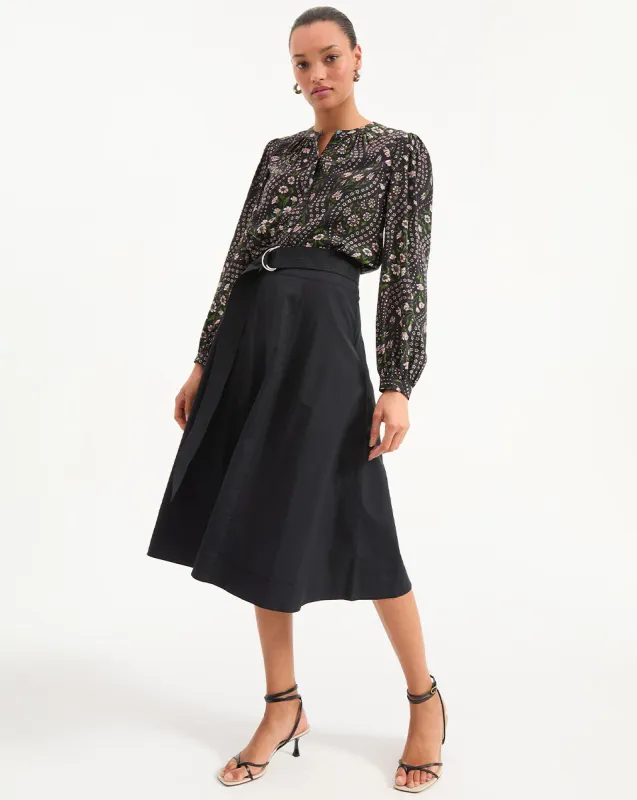 Facia A-Line Midi Skirt sold by Veronica Beard