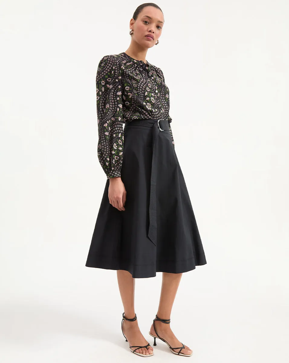 Facia A-Line Midi Skirt sold by Veronica Beard product image thumbnail 3