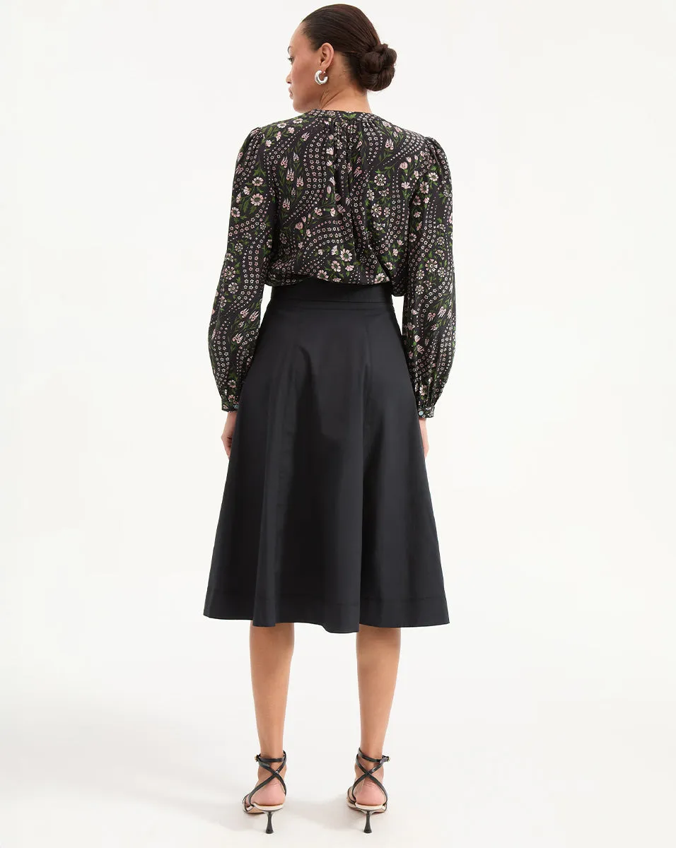 Facia A-Line Midi Skirt sold by Veronica Beard product image thumbnail 5