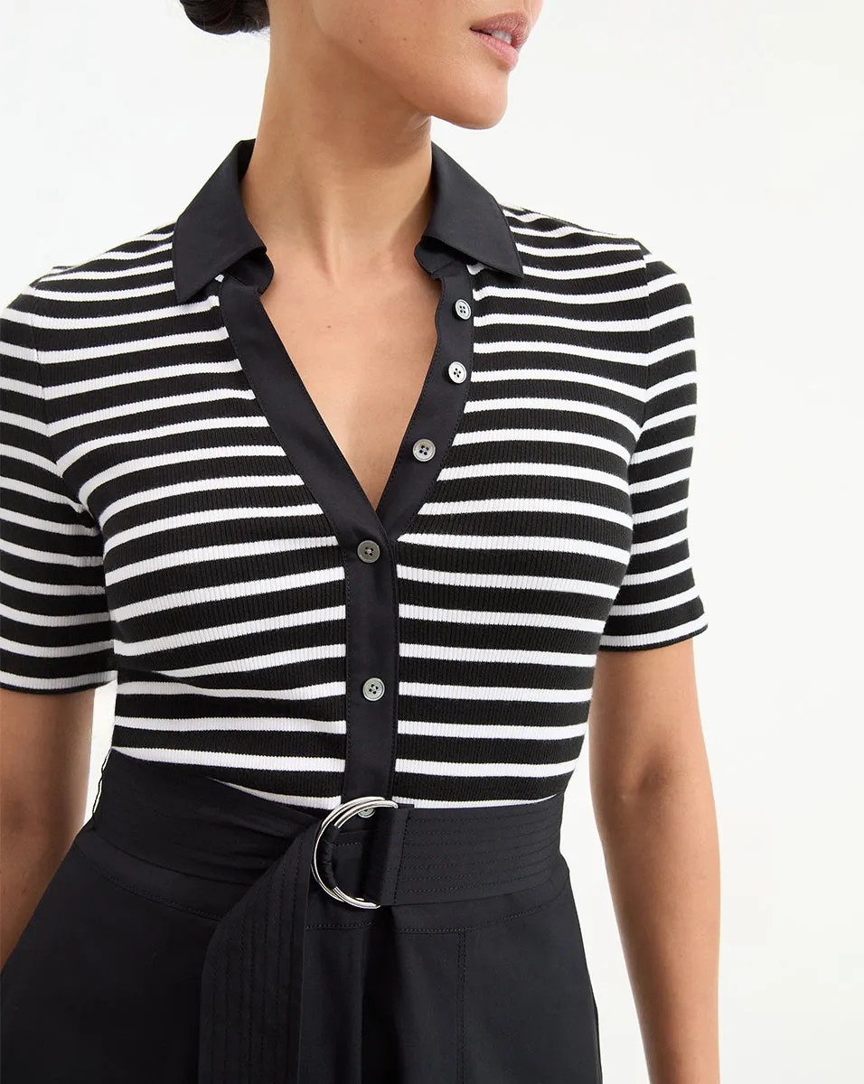 Delise Mixed Media Dress sold by Veronica Beard product image thumbnail 2