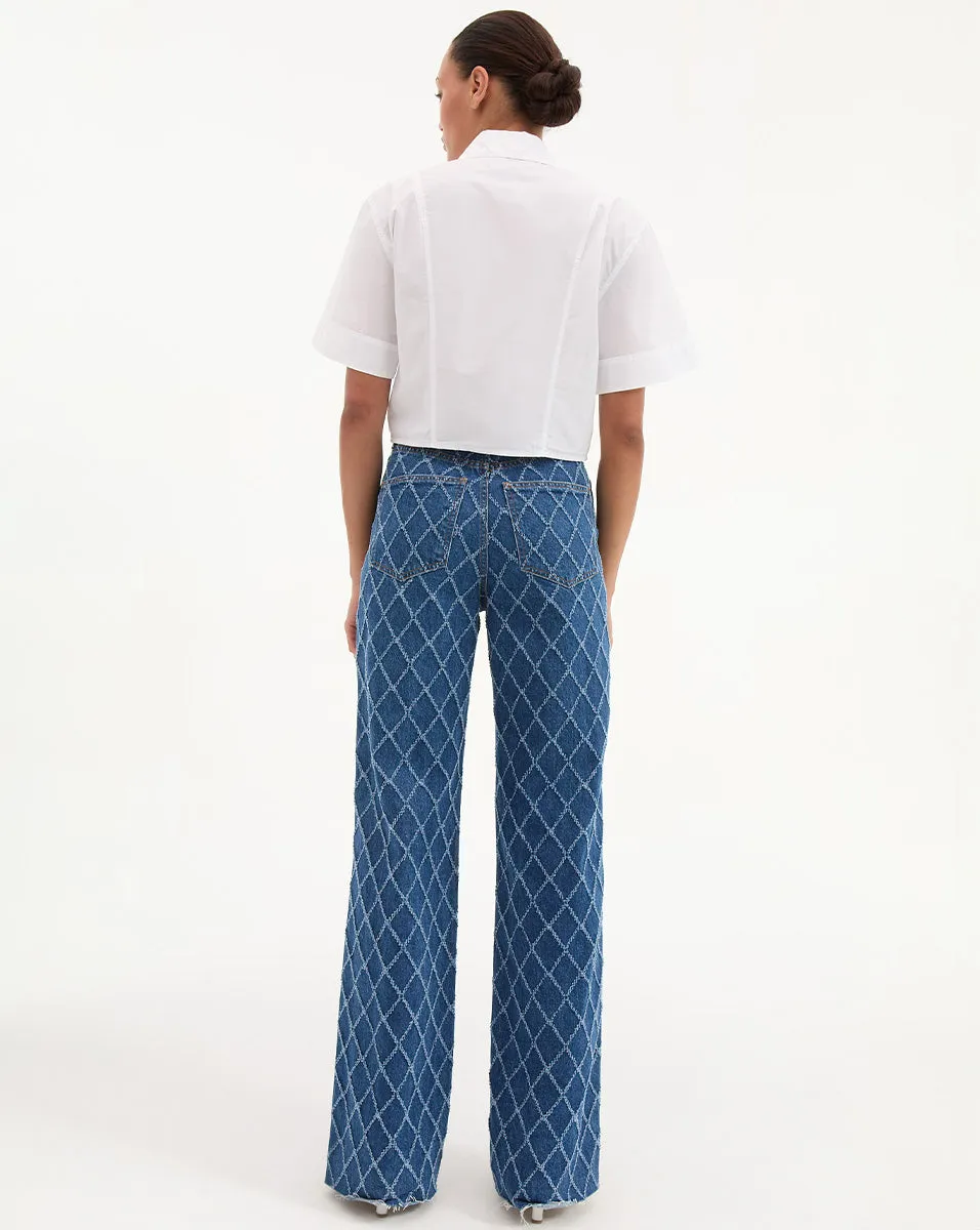 Claire Cropped Shirt sold by Veronica Beard product image thumbnail 5