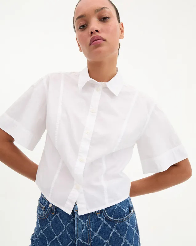 Claire Cropped Shirt sold by Veronica Beard