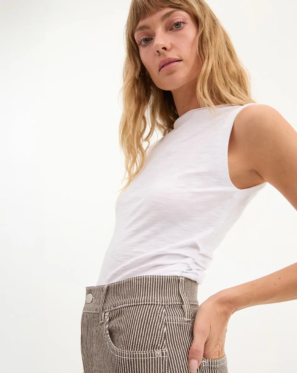 Brody Boat Neck Tank sold by Veronica Beard