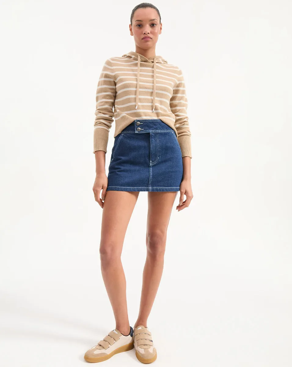 Bowen Denim Mini Skirt sold by Veronica Beard