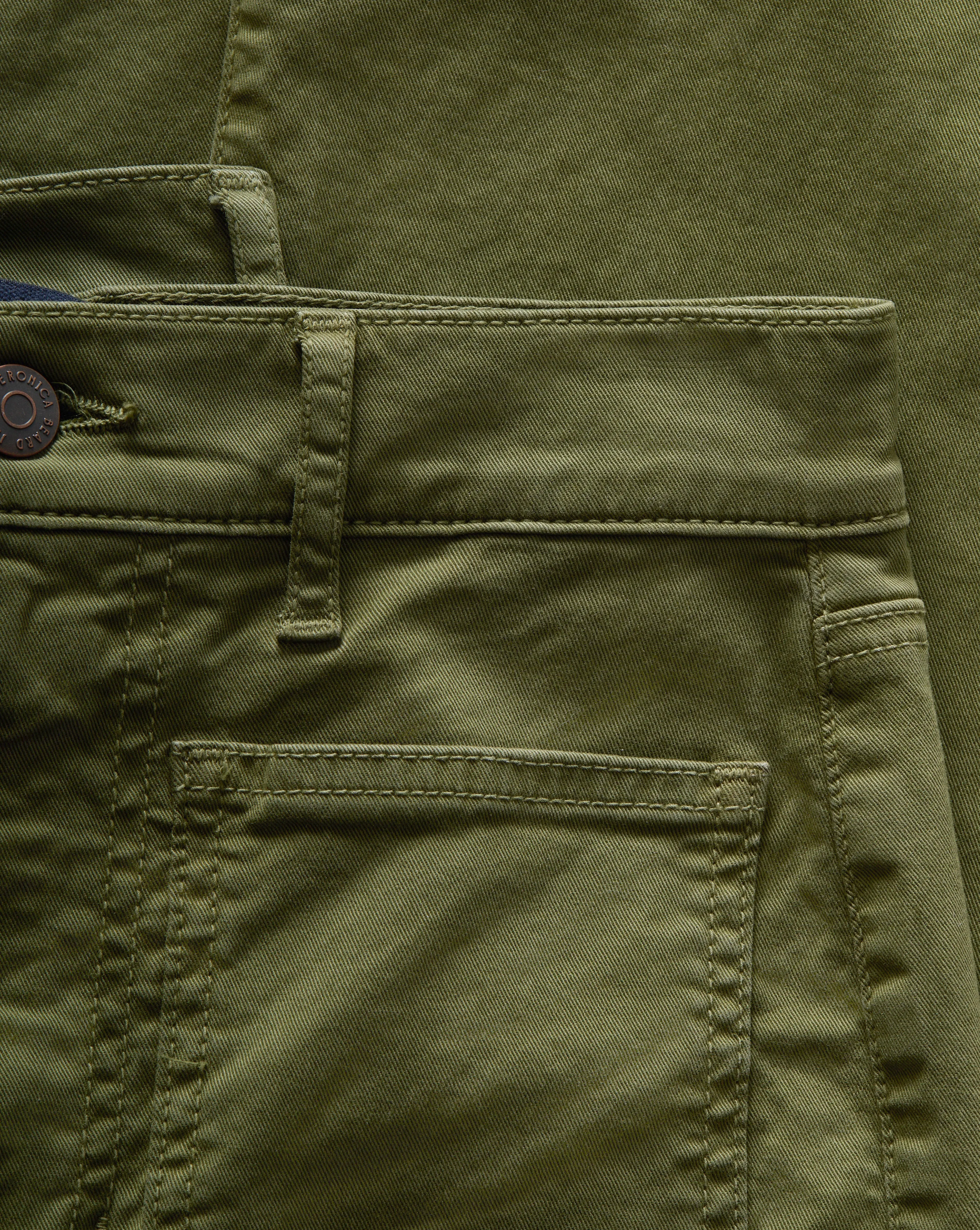 Beverly Patch-Pocket Skinny-Flare Twill Pant sold by Veronica Beard product image thumbnail 4