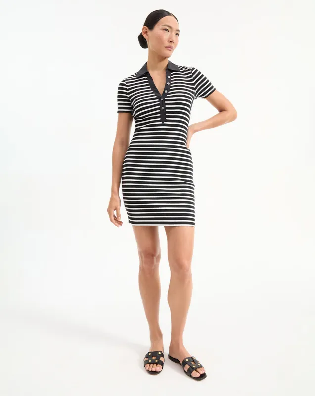Bailey Striped Polo Mini Dress sold by Veronica Beard