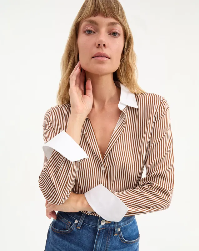 Amelia Silk Shirt sold by Veronica Beard