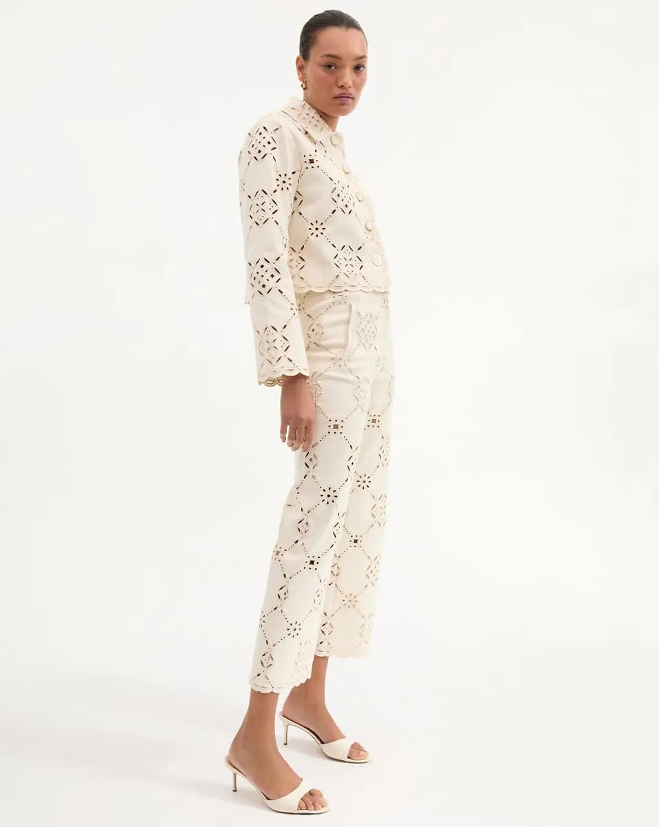 Adelaide Eyelet Jacket sold by Veronica Beard product image thumbnail 5