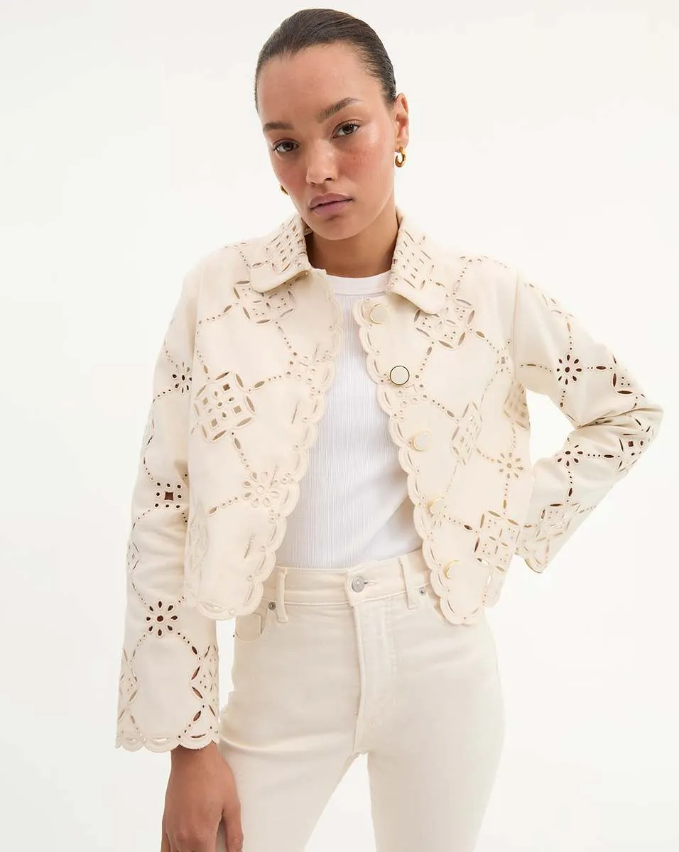Adelaide Eyelet Jacket sold by Veronica Beard