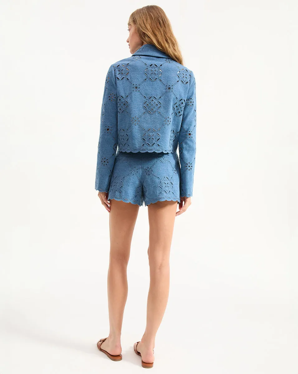 Adelaide Eyelet Jacket sold by Veronica Beard product image thumbnail 5