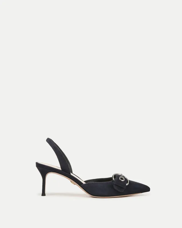 Roxy Suede Slingback Pump sold by Veronica Beard
