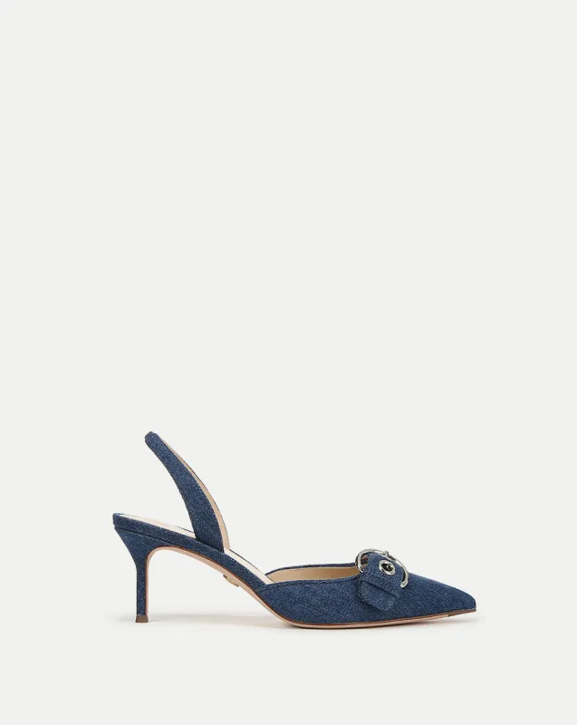 Roxy Denim Slingback Pump sold by Veronica Beard