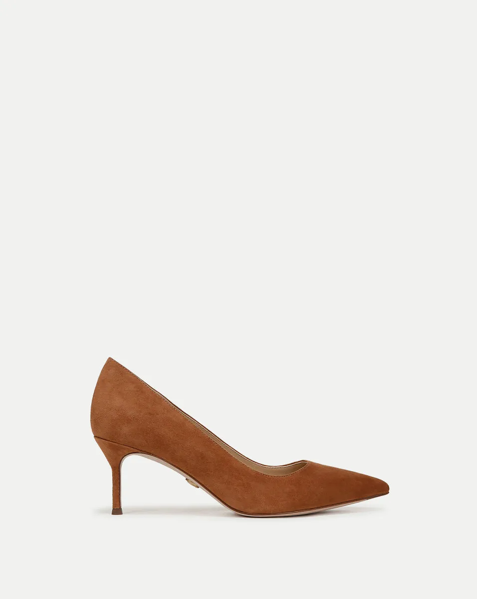 Rita Suede Pump sold by Veronica Beard