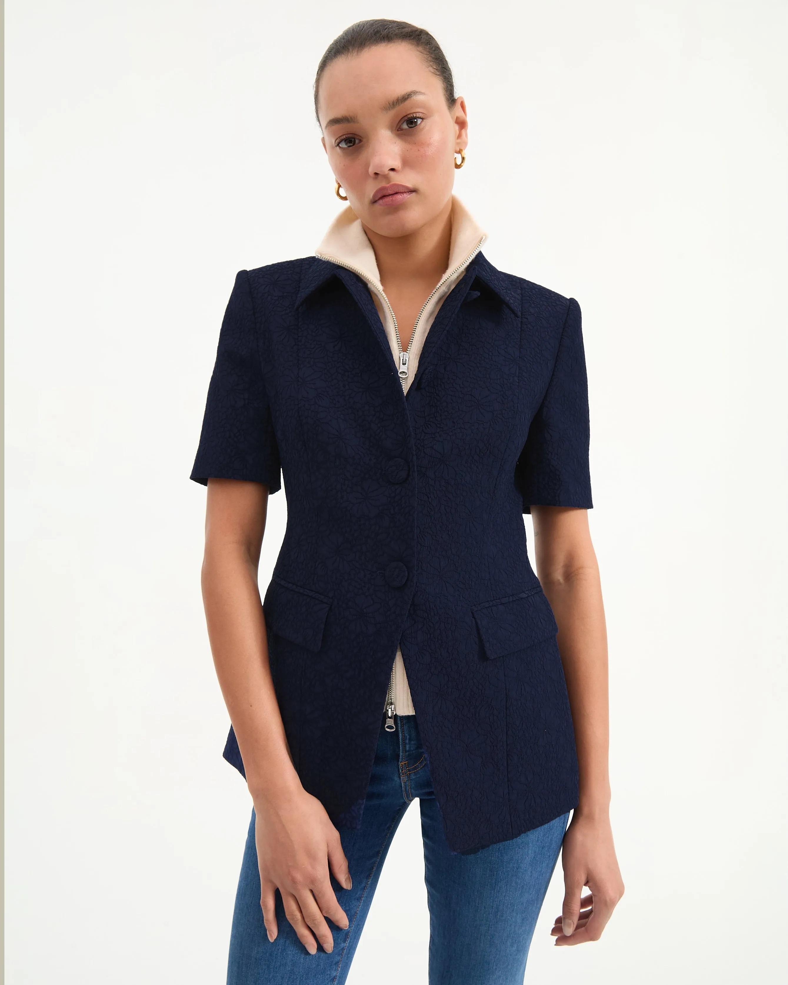 Bodie Jacquard Jacket sold by Veronica Beard product image thumbnail 5