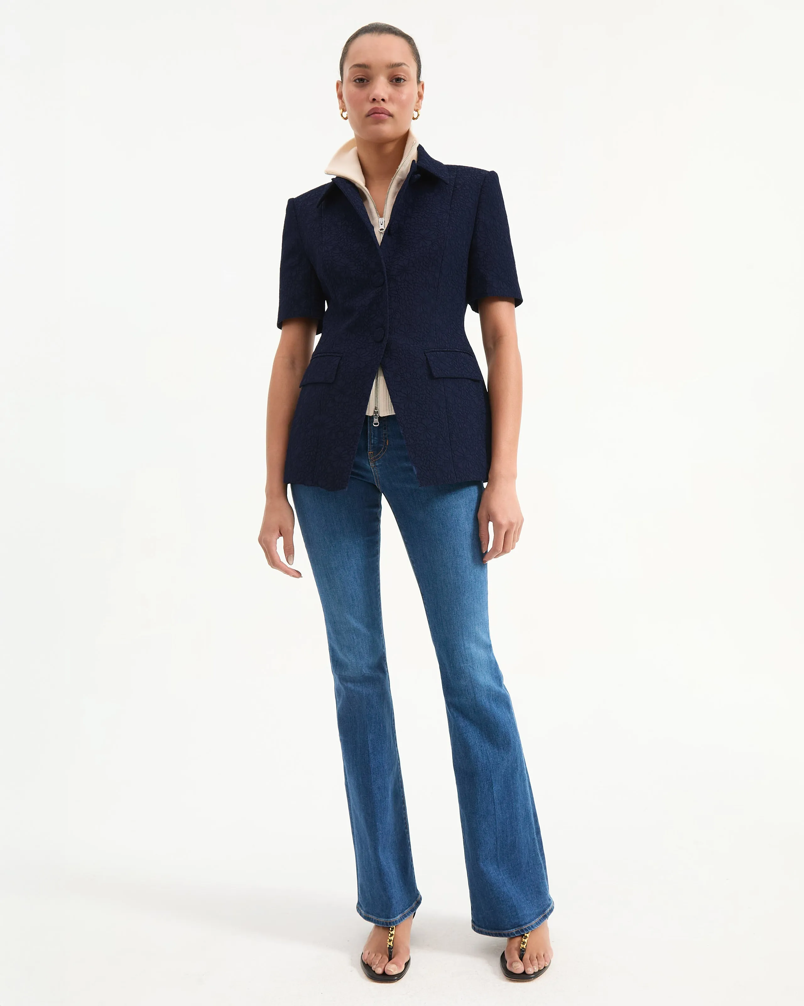 Bodie Jacquard Jacket sold by Veronica Beard product image thumbnail 4