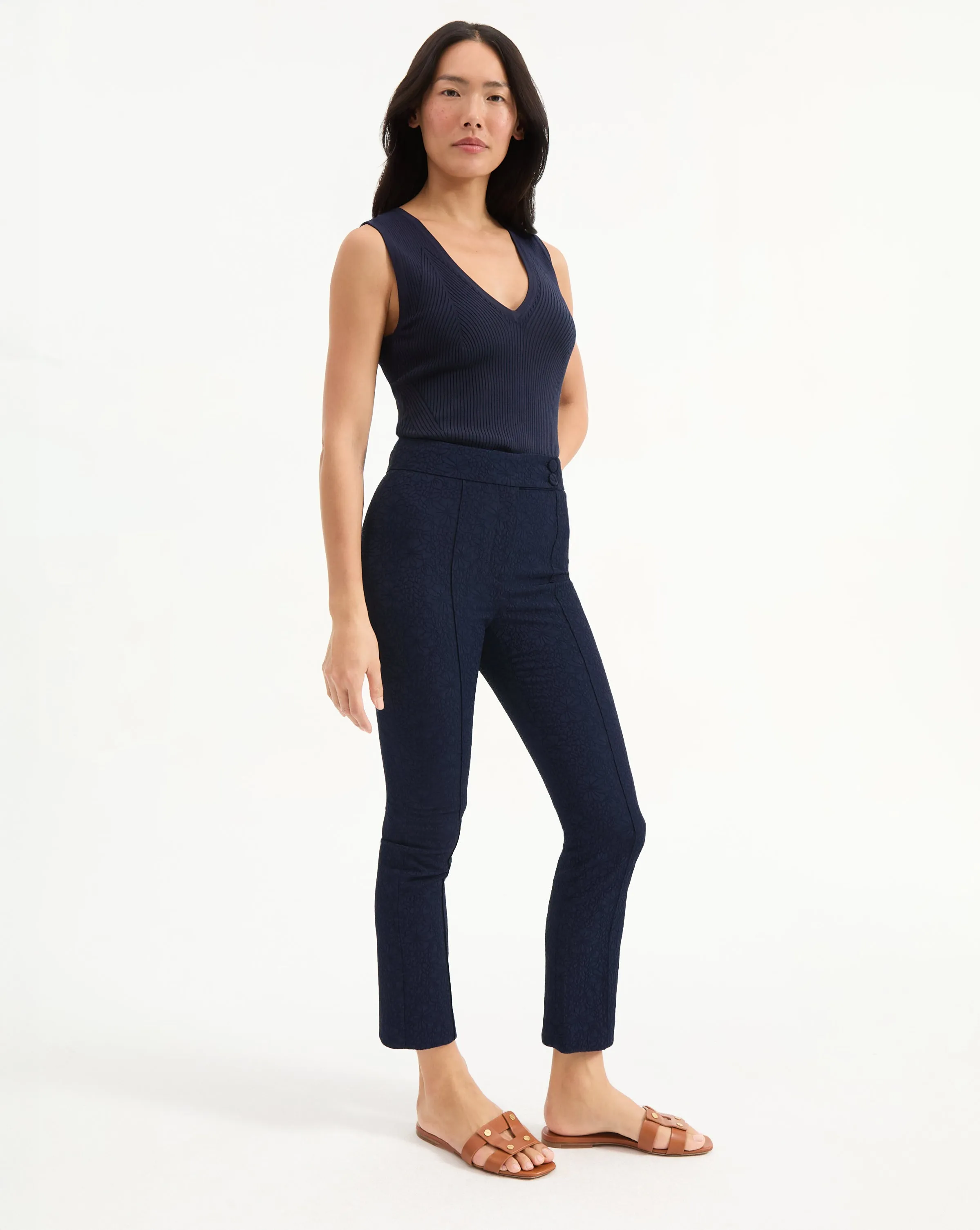 Dell Jacquard Pant sold by Veronica Beard