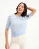 Shana Cashmere Striped Sweater sold by Veronica Beard