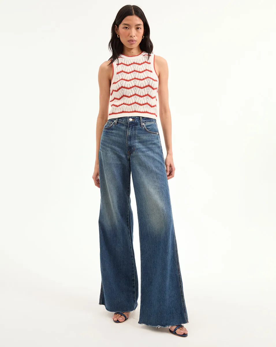 Jerrel Cropped Knit Tank Top sold by Veronica Beard product image thumbnail 2